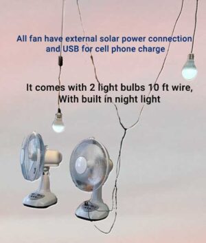 Energy Saving Emergency Solar DC Fans