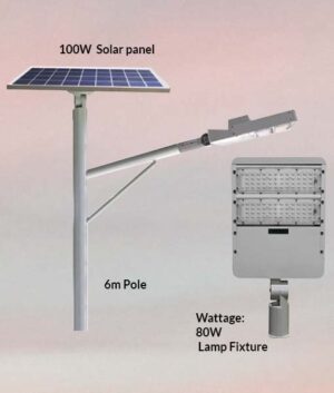 Separate Solar Panel Street Light - MH6T-80W*2